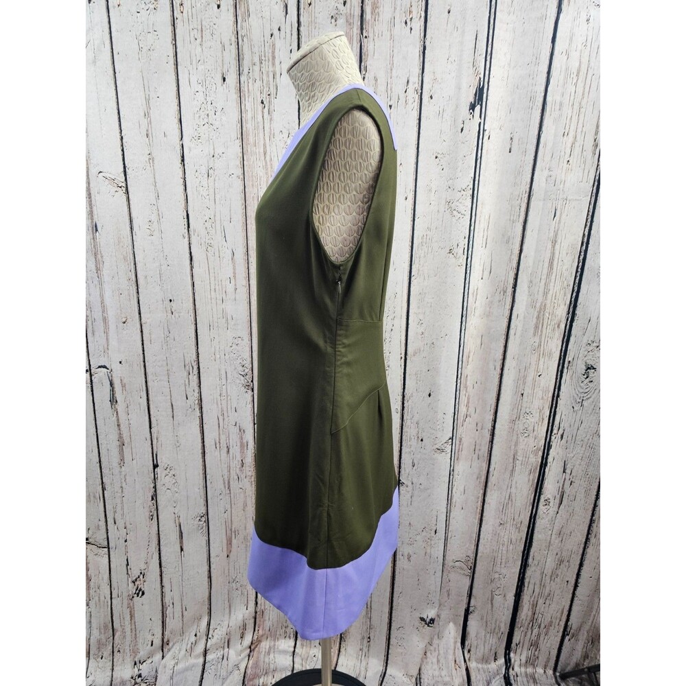 Abaeté Dress Colorblock Mod Minimalist Wool Blend Women's 10 Retro 1970s NEW - Picture 4 of 9